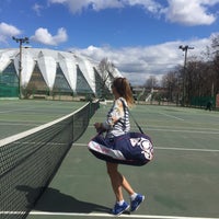 Photo taken at Теннисные корты «Дружба» by Zhanna G. on 5/11/2016