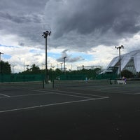 Photo taken at Теннисные корты «Дружба» by Zhanna G. on 7/9/2016