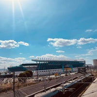 Photo taken at Ekimae Real Estate Stadium by Shoko on 3/16/2024