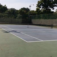 Photo taken at Elias Green Tennis Courts by Jackson T. on 2/1/2014