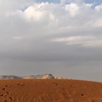 Photo taken at Red Sand Desert by Faten on 11/20/2023