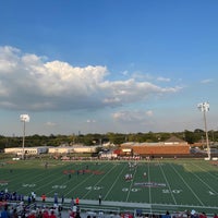 Photo taken at Dunham Field at HBU Stadium by Jay J. on 10/8/2022