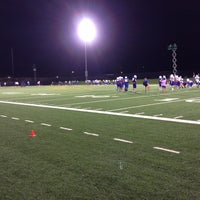 Photo taken at Dunham Field at HBU Stadium by Jay J. on 8/11/2013