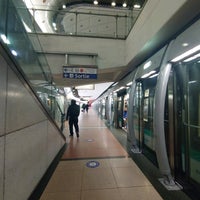 Photo taken at Métro Pyramides [7,14] by GARYSTAR77 🚅🇫🇷 on 12/16/2020