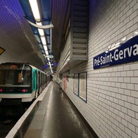 Photo taken at Métro Pré-Saint-Gervais [7bis] by GARYSTAR77 🚅🇫🇷 on 2/22/2022