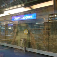 Photo taken at Métro Saint-Jacques [6] by GARYSTAR77 🚅🇫🇷 on 6/25/2020