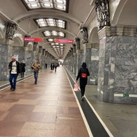 Photo taken at metro Kirovsky Zavod by Yaroslava K. on 10/17/2021