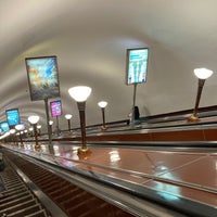 Photo taken at metro Kirovsky Zavod by Yaroslava K. on 6/27/2021
