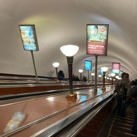 Photo taken at metro Kirovsky Zavod by Yaroslava K. on 10/25/2021