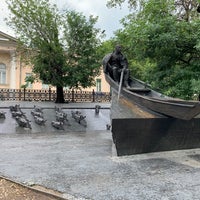Photo taken at Памятник Михаилу Шолохову by Анна К. on 6/28/2021