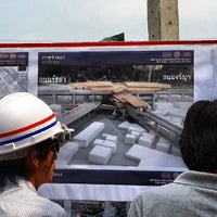 Photo taken at [Construction Site] MRT ท่าพระ (Tha Phra) BL01 by NorthNJ64 on 3/21/2014