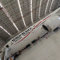 Photo taken at Hangar Aeromexico Plataforma Oriente by Nathaly L. on 4/10/2018