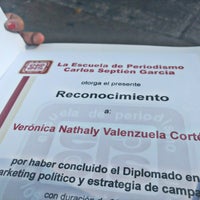Photo taken at Escuela de Periodismo Carlos Septién García by Nathaly L. on 10/29/2017