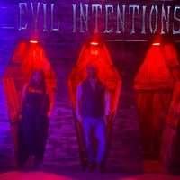 Photo taken at Evil Intentions Haunted House by Kate K. on 10/8/2022
