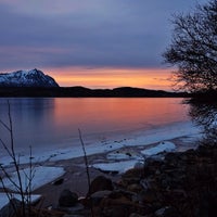 Photo taken at Sandsletta Camping by Massimo R. on 3/2/2014