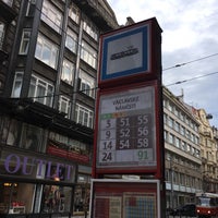 Photo taken at Václavské náměstí (tram) by Jarouš K. on 5/13/2016