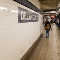 Photo taken at MTA Subway - Delancey St/Essex St (F/J/M/Z) by Terence F. on 1/11/2018