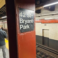Photo taken at MTA Subway - 42nd St/Bryant Park (B/D/F/M/7) by Terence F. on 11/4/2023