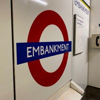 Photo taken at Embankment London Underground Station by Behzad F. on 3/4/2023