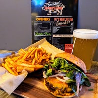 Photo taken at Smoked Burgers &amp; BBQ by Joey P. on 2/23/2019