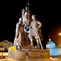 Photo taken at Памятник Святым Петру и Февронии Муромским by Витте Адам on 10/14/2019