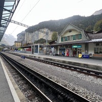 Photo taken at Bahnhof Lauterbrunnen by eyra on 10/10/2023