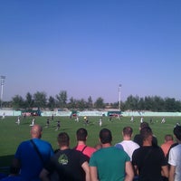 Photo taken at Stadion „Pod Bairom” | FK Dunav Stari Banovci by Lidija &amp;amp; Nikola on 9/26/2012