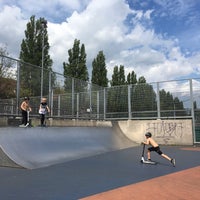 Photo taken at Olympiaplein Skatepark by Erdem Y. on 5/14/2017