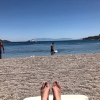 Photo taken at Akçabük Beach Club by SR . on 7/8/2019