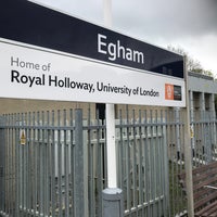 Photo taken at Egham Railway Station (EGH) by Olivera on 5/15/2021