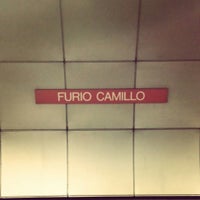 Photo taken at Metro Furio Camillo (MA) by Antonio M. on 9/14/2014