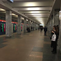 Photo taken at metro Tekstilshiki, line 7 by Khristian T. on 2/21/2020