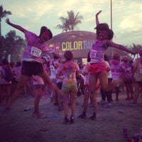 Photo taken at The Color Run Singapore by fiona c. on 8/17/2013