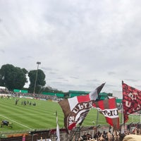 Photo taken at Stadion an der Lohmühle by Jocialmedia on 8/11/2019