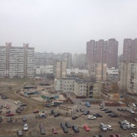 Photo taken at драгоманова 44а by ARTHUR L. on 11/11/2014