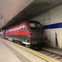 Photo taken at Vienna Airport Railway Station by Sebastiaan V. on 9/24/2023