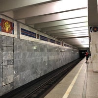 Photo taken at metro Novogireyevo by Andrey K. on 7/13/2018