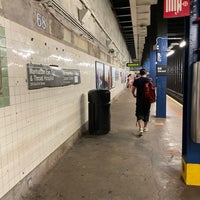 Photo taken at MTA Subway - 68th St/Hunter College (6) by Lynn B. on 8/27/2021