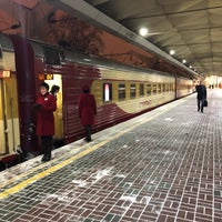 Photo taken at Поезд № 54/53 «Гранд Экспресс» Москва - Санкт-Петербург by Я on 1/29/2018
