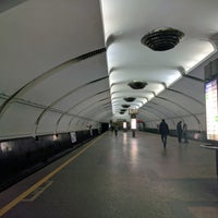 Photo taken at Станция метро «Парк Челюскинцев» by Ioana 🚲✈🚀 C. on 2/19/2017