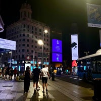 Photo taken at Plaza del Callao by Noura on 8/20/2023