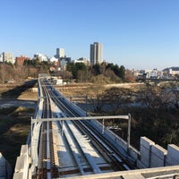 Photo taken at 仙台市地下鉄 東西線 広瀬川橋梁 by kazunori on 12/12/2015