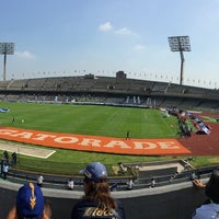 Photo taken at Estadio de Fútbol Milpa Alta by Luis Gönzalez on 11/6/2016