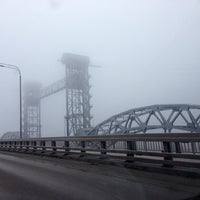 Photo taken at Мост через пр.Сиверса на Красноармейской by Чайка О. on 12/17/2014