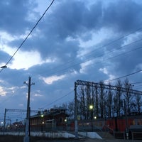 Photo taken at Ж/д станция «Стрельна» by Ksenia A. on 4/9/2018