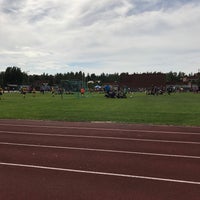 Photo taken at Pukinmäen urheilupuisto by Henri K. on 7/13/2018