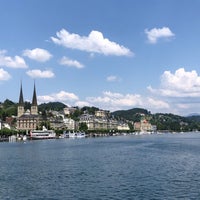 Photo taken at Lake Lucerne by Ploy N. on 6/5/2023