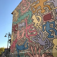 Photo taken at Murales di Keith Haring &amp;quot;Tuttomondo&amp;quot; by Gabriella G. on 10/16/2017