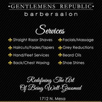 7/26/2014にGentlemens Republic Barber SalonがGentlemens Republic Barber Salonで撮った写真