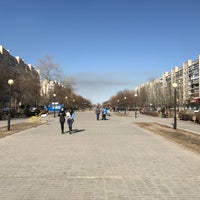 Photo taken at Бульвар им. Энгельса by Dmitriy N. on 3/9/2017